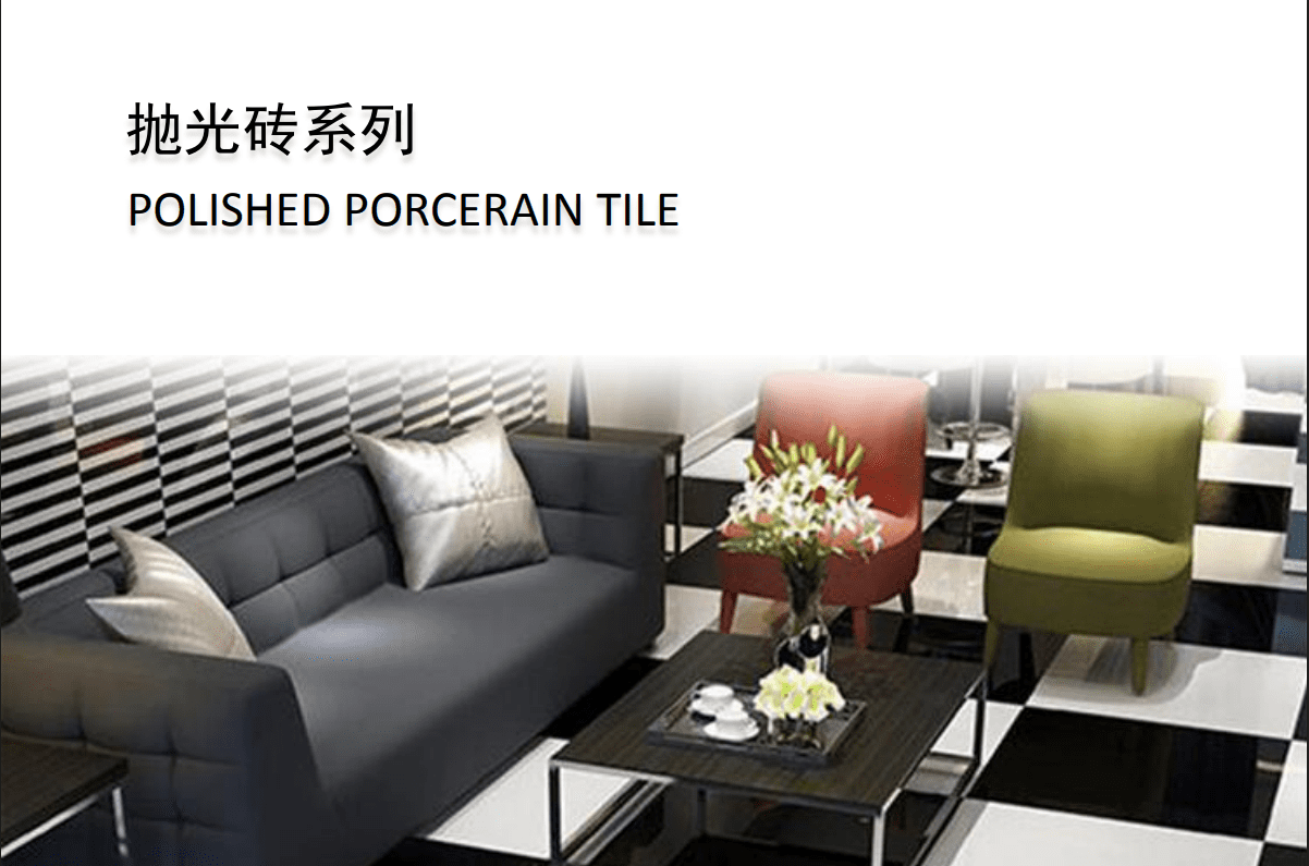 Dark color Porcelain Polished Tile