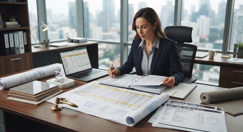Construction procurement manager preparing a detailed BOQ and material list for factory quotations from China. BOQ Chinese Factories